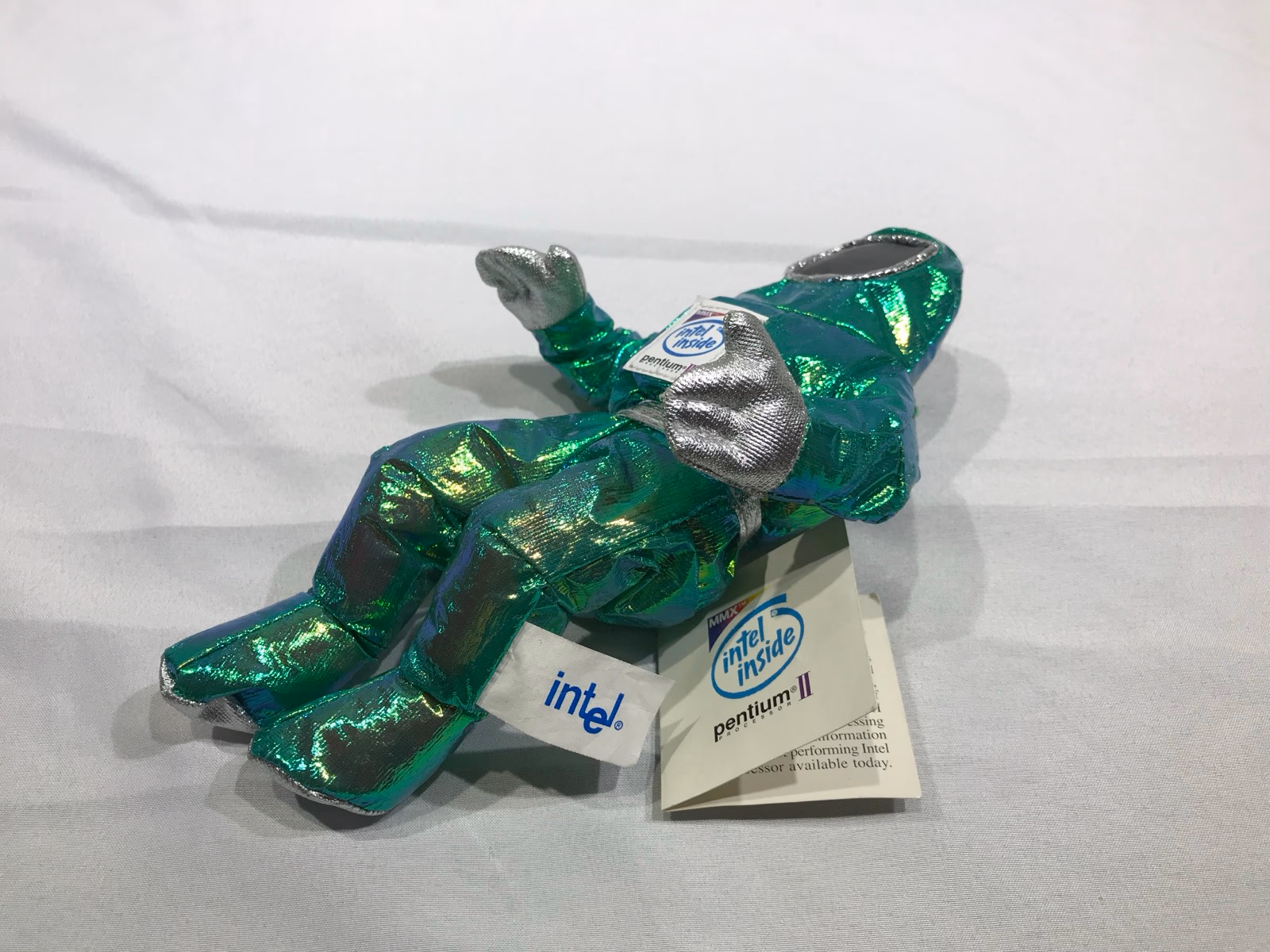 Intel Pentium II BunnyPeople Collectible Plush Toy Iridescent Green - Primary View