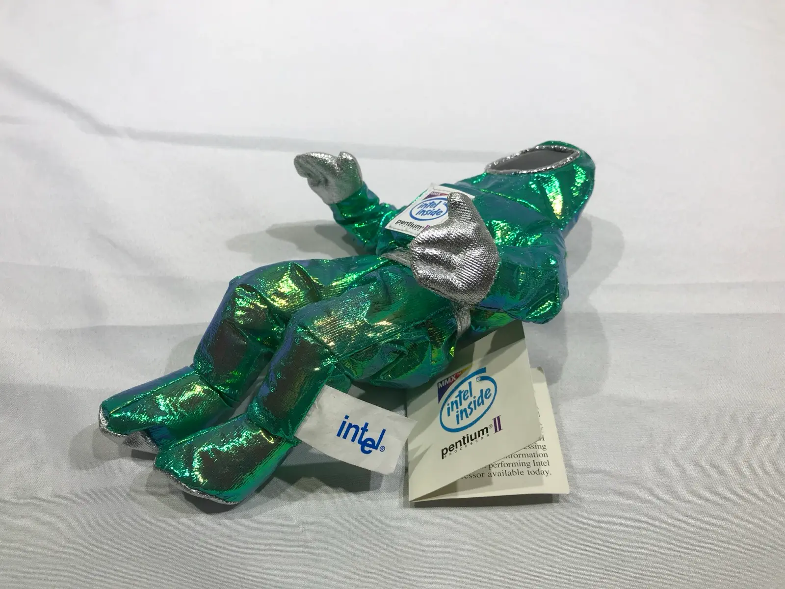 Intel Pentium II BunnyPeople Collectible Plush Toy Iridescent Green