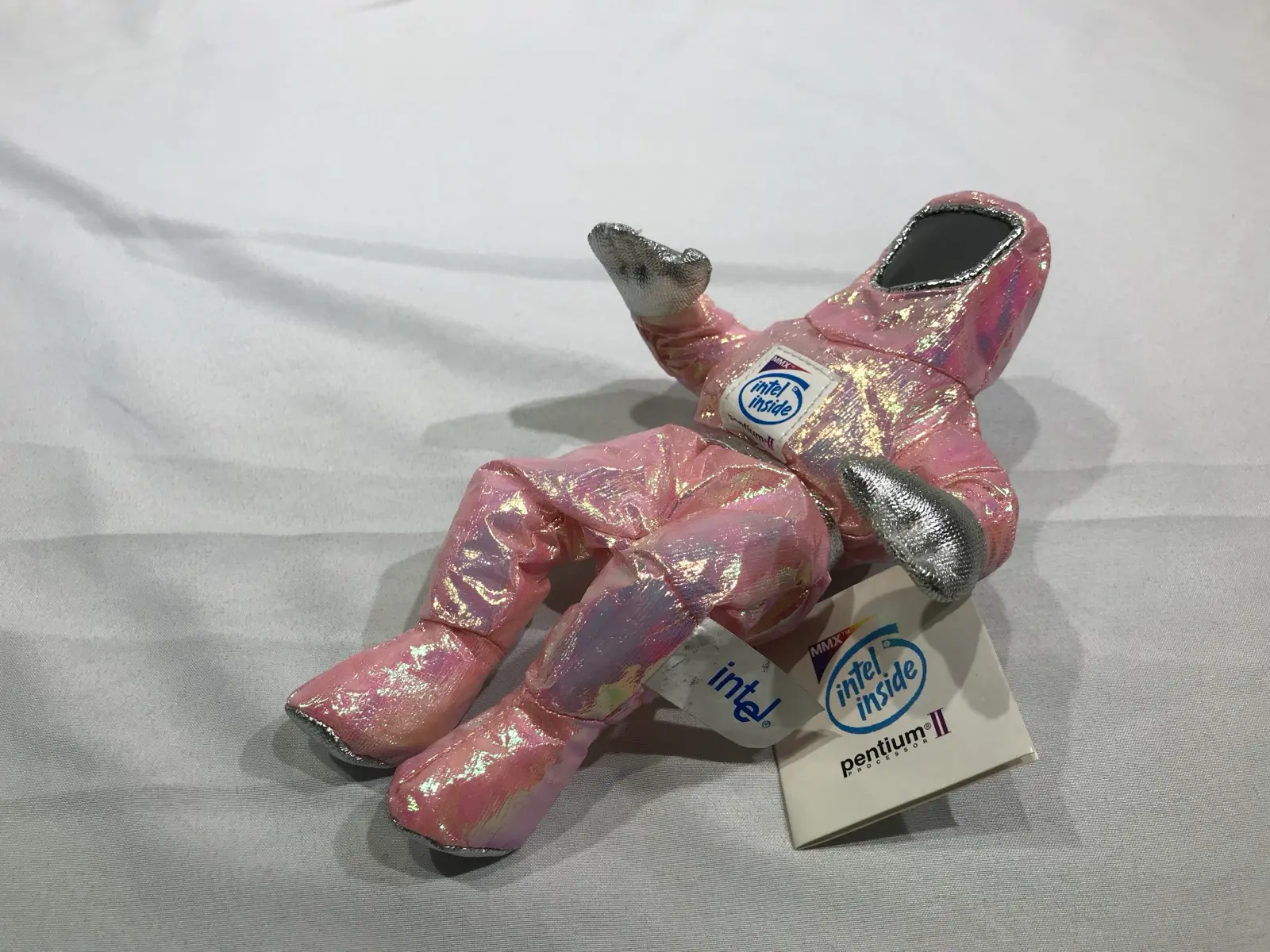 Intel Pentium II BunnyPeople Collectible Plush Toy Iridescent Pink